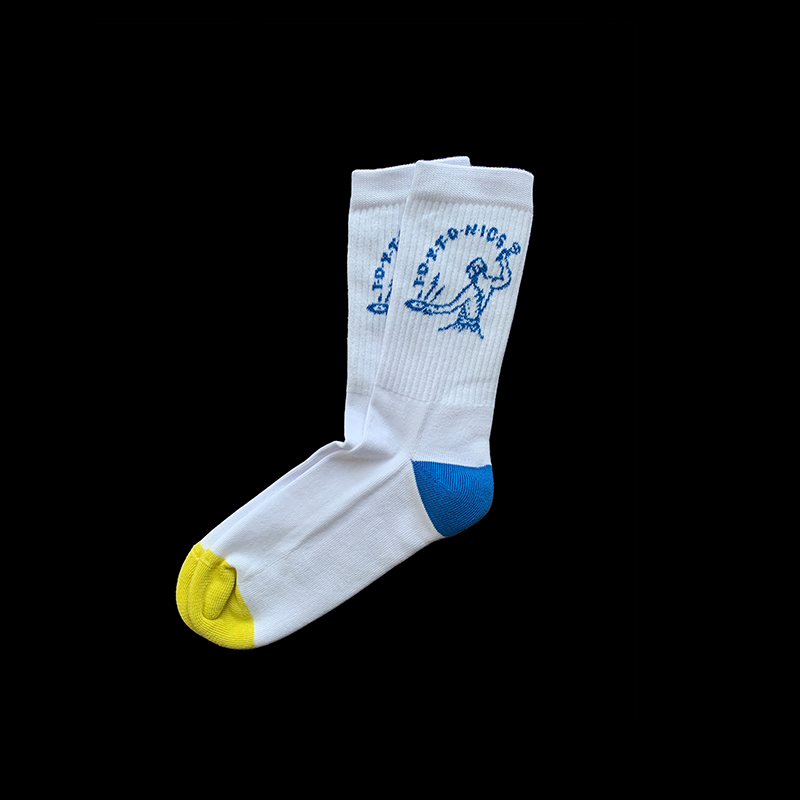 Toy Tonics tennis sock – white