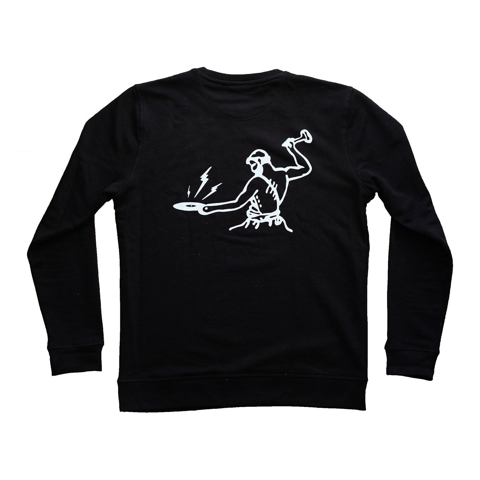 Sweater – black (big white back logo)