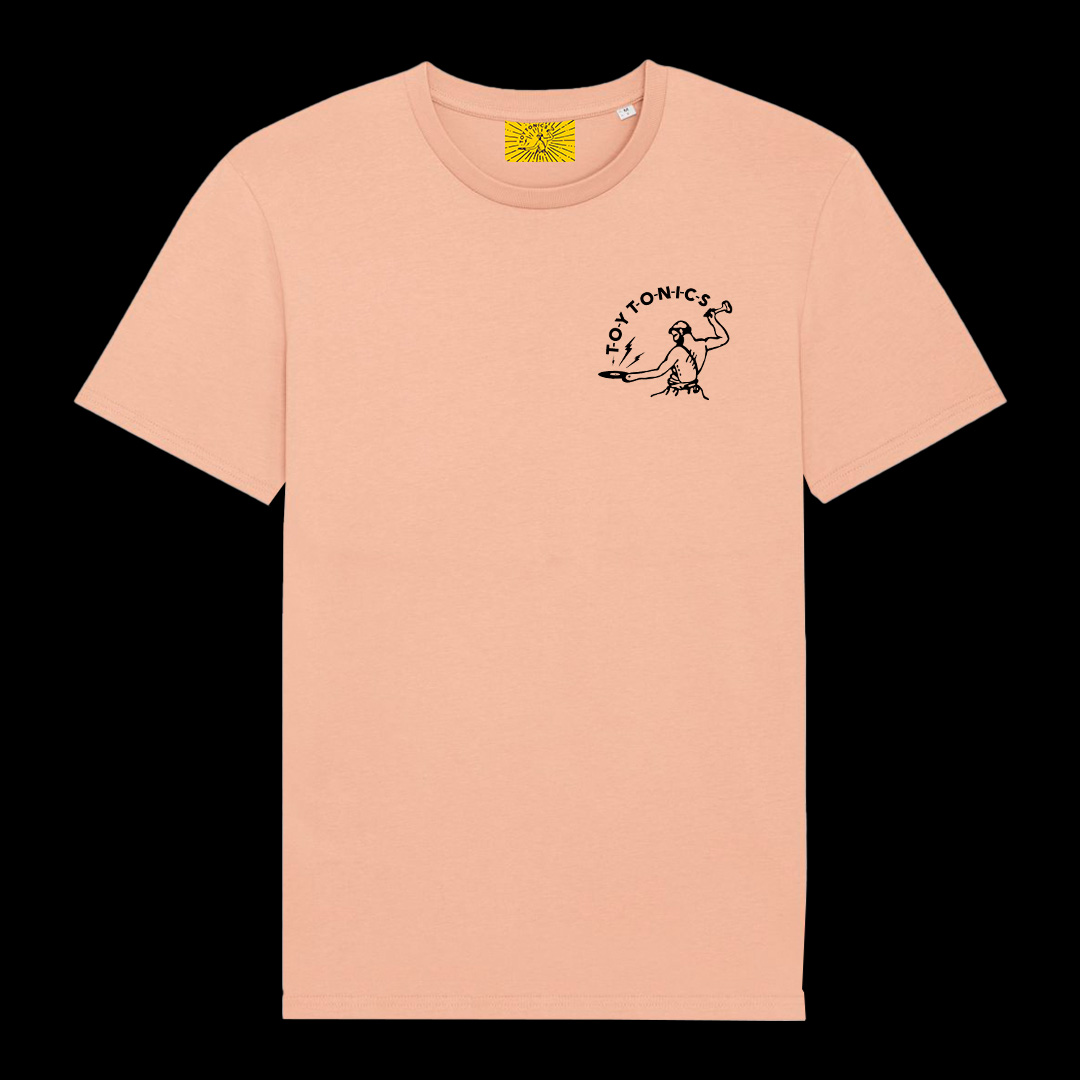 Logo Shirt – Black on Peach