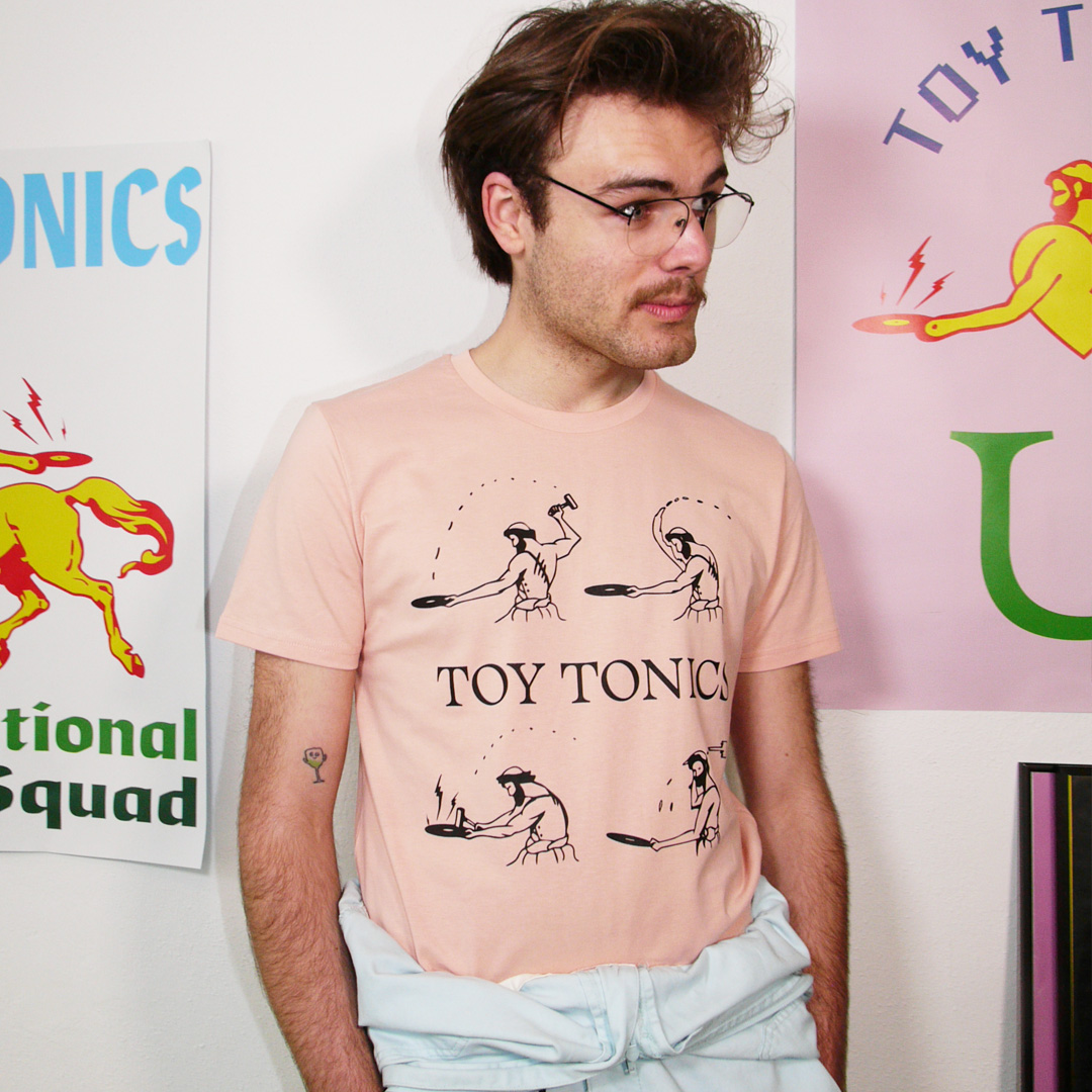 Toy Tonics Comic Shirt – Peach