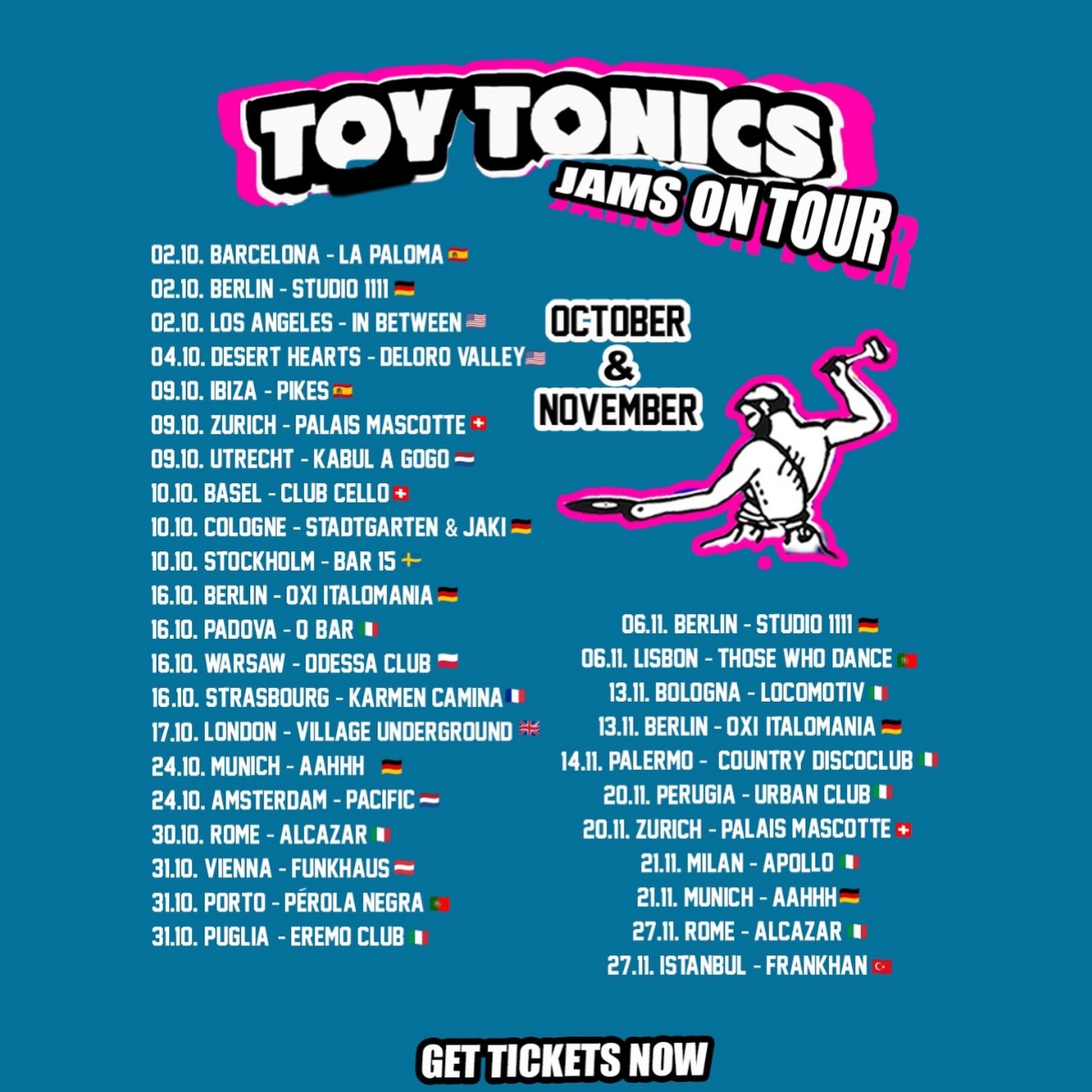 Upcoming Toy Tonics Jams